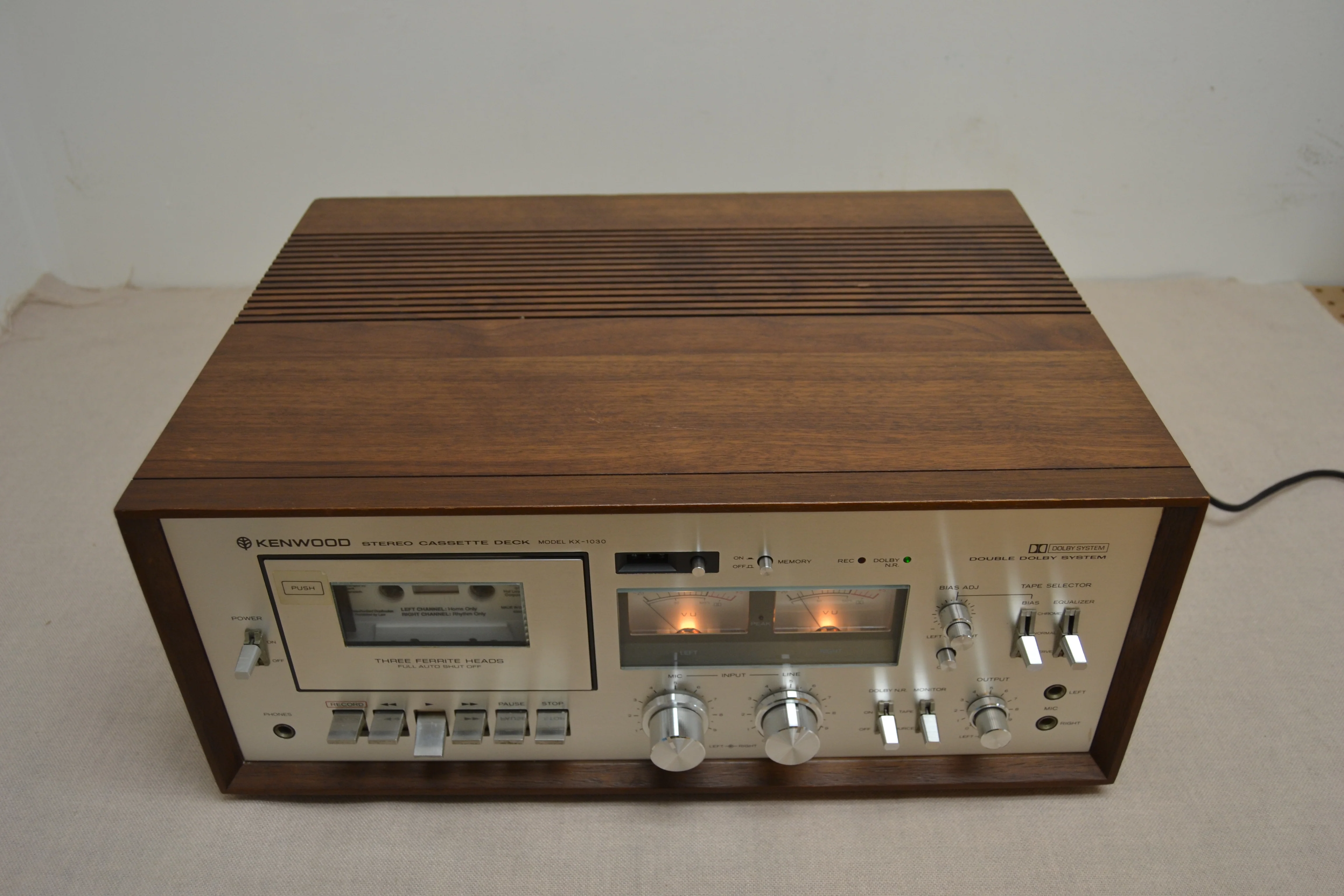 Kenwood KX-1030 Single Cassette Deck * Fully Serviced * New Belts - Image 5