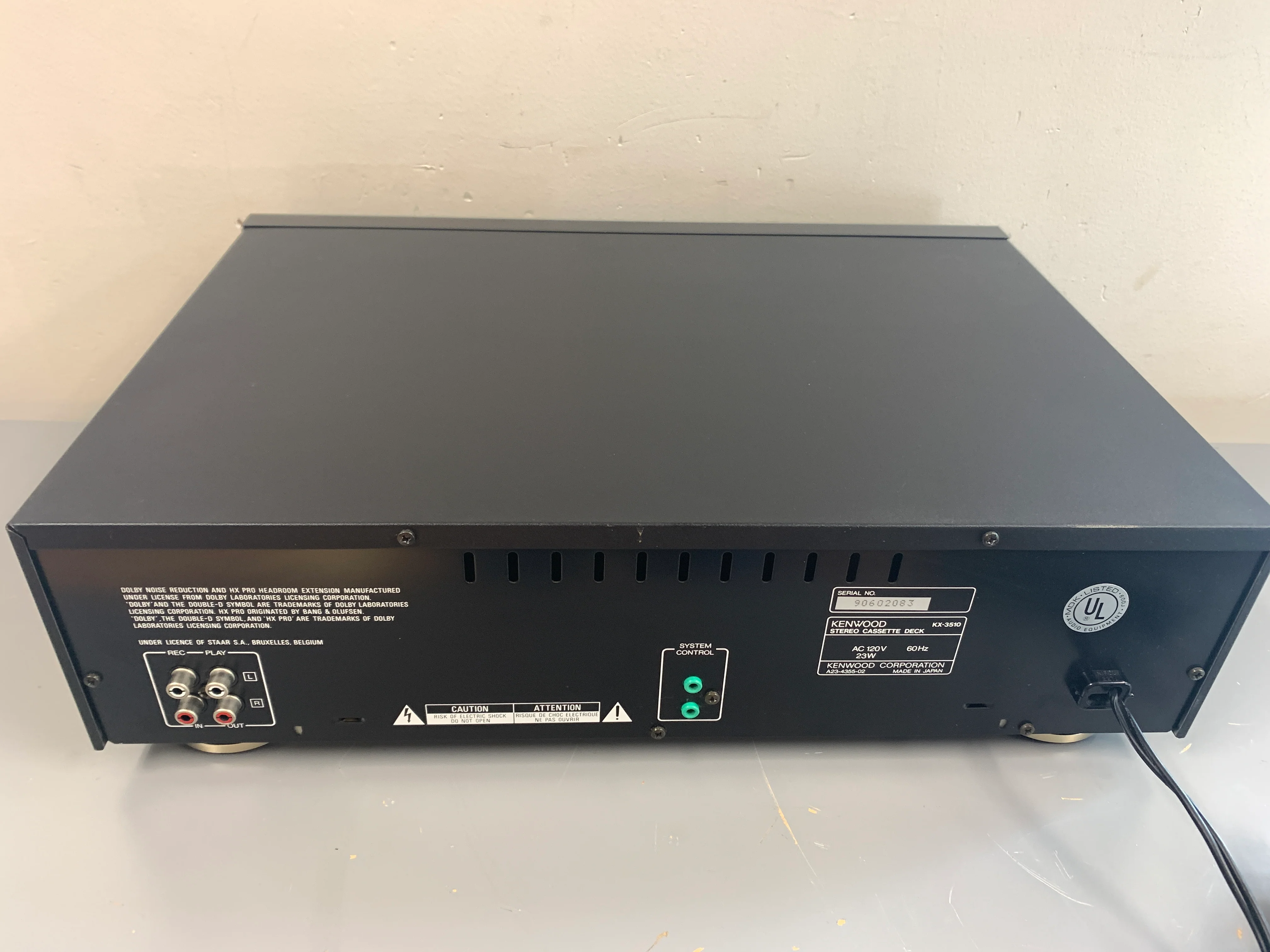 Kenwood KX-3510 Single Cassette Deck - Image 12