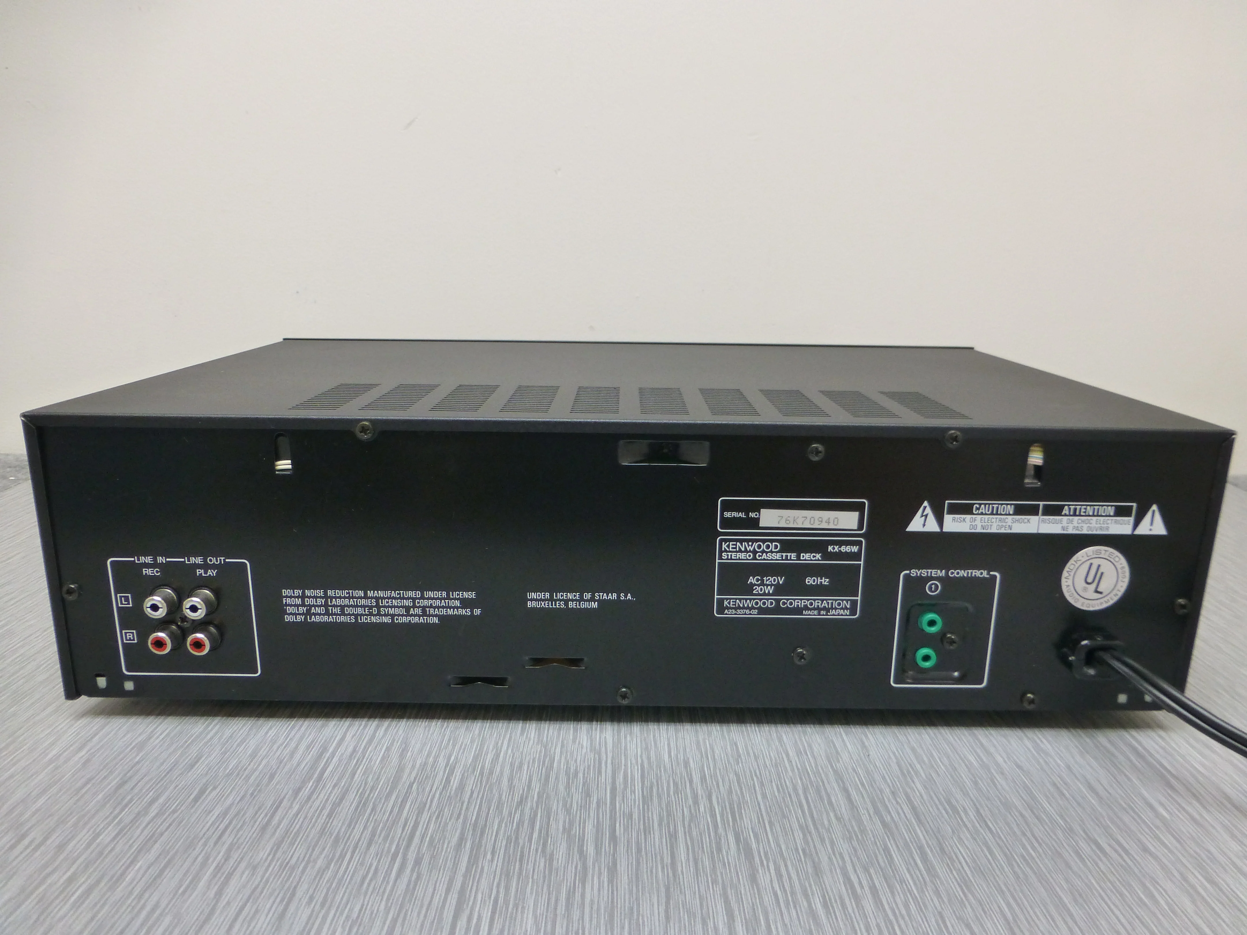 Kenwood KX-66W Double Cassette Deck - Image 9