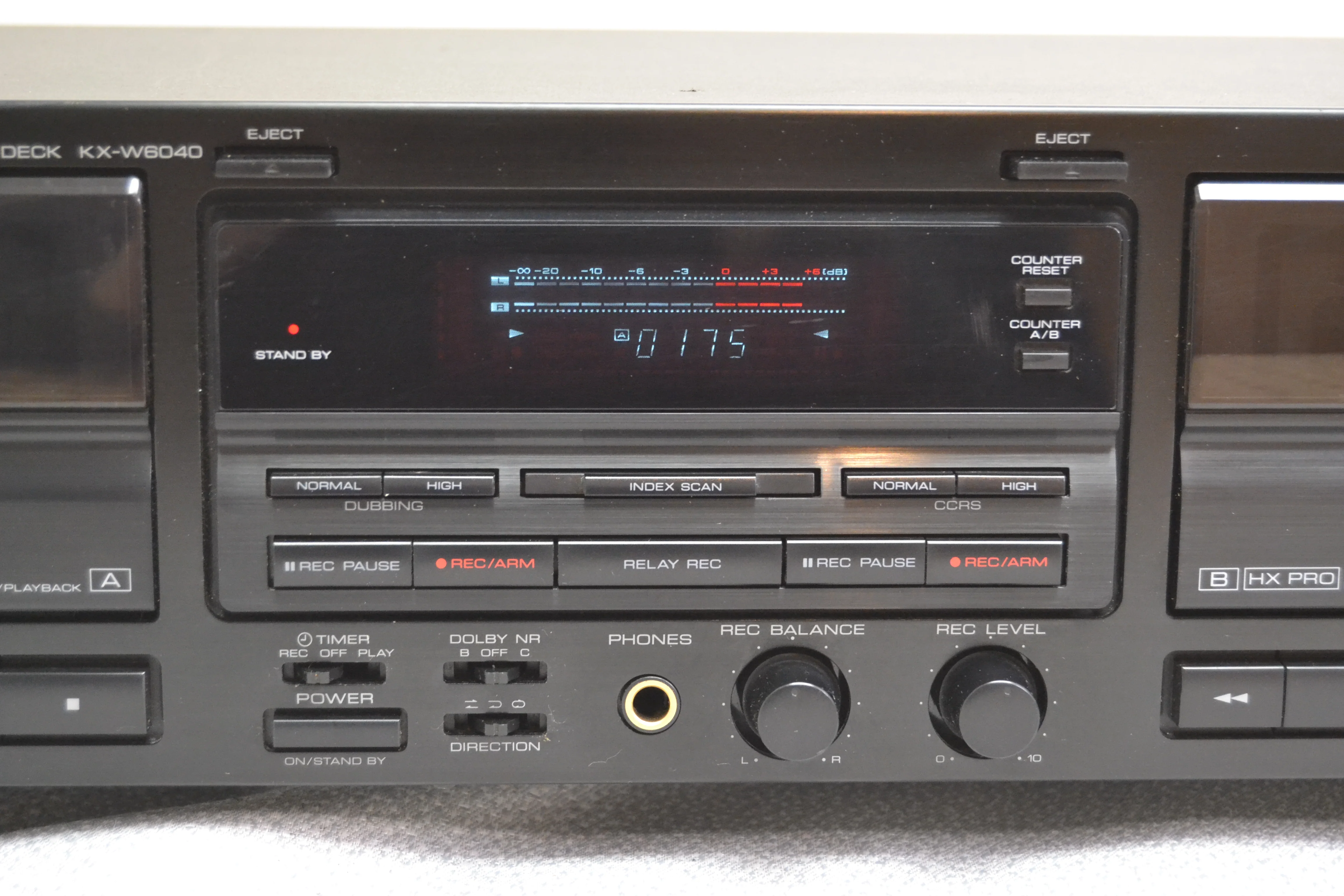 Kenwood KX-W6040 Double Cassette Deck * Fully Serviced * New Belts - Image 3