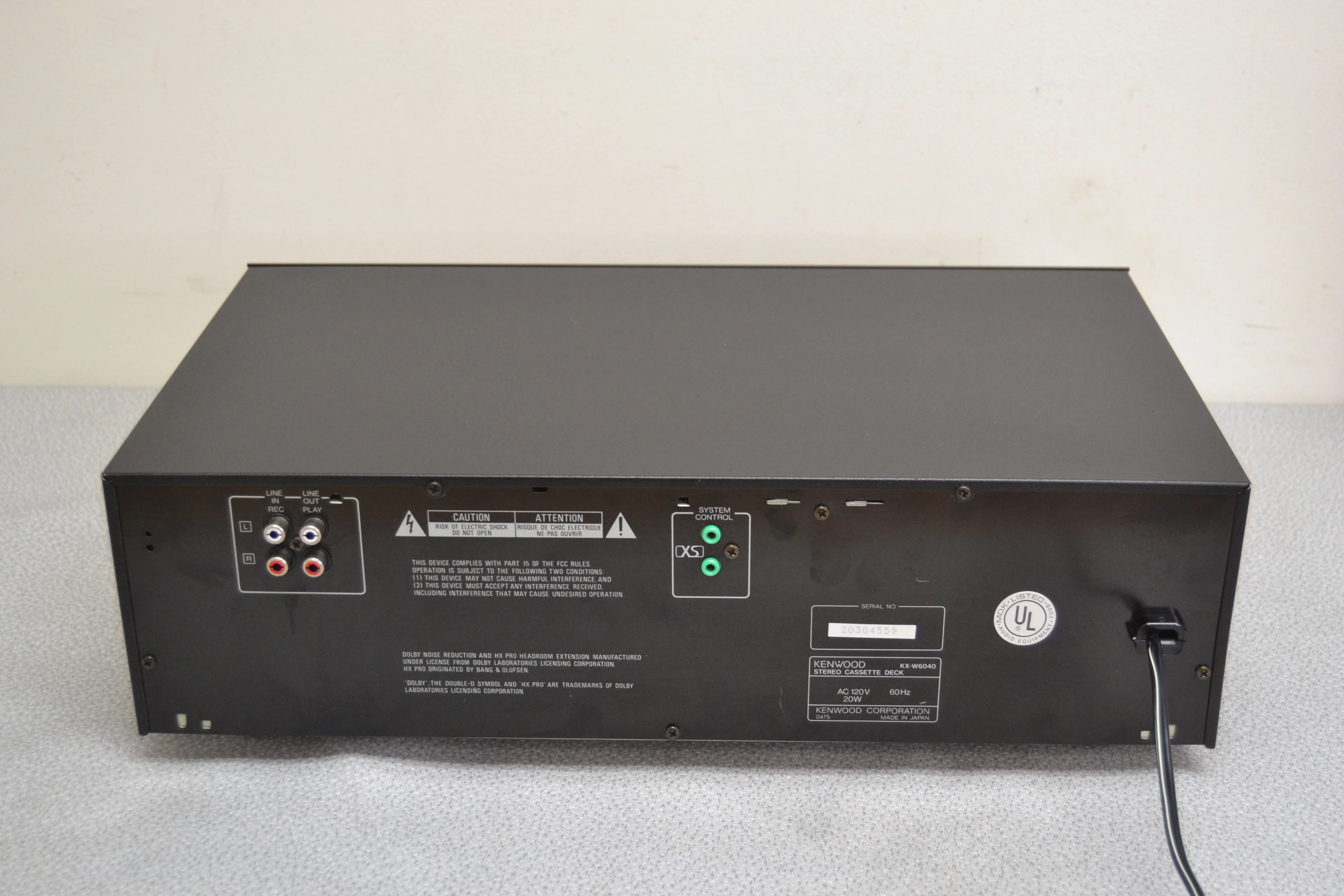 Kenwood KX-W6040 Double Cassette Deck * Fully Serviced * New Belts - Image 13