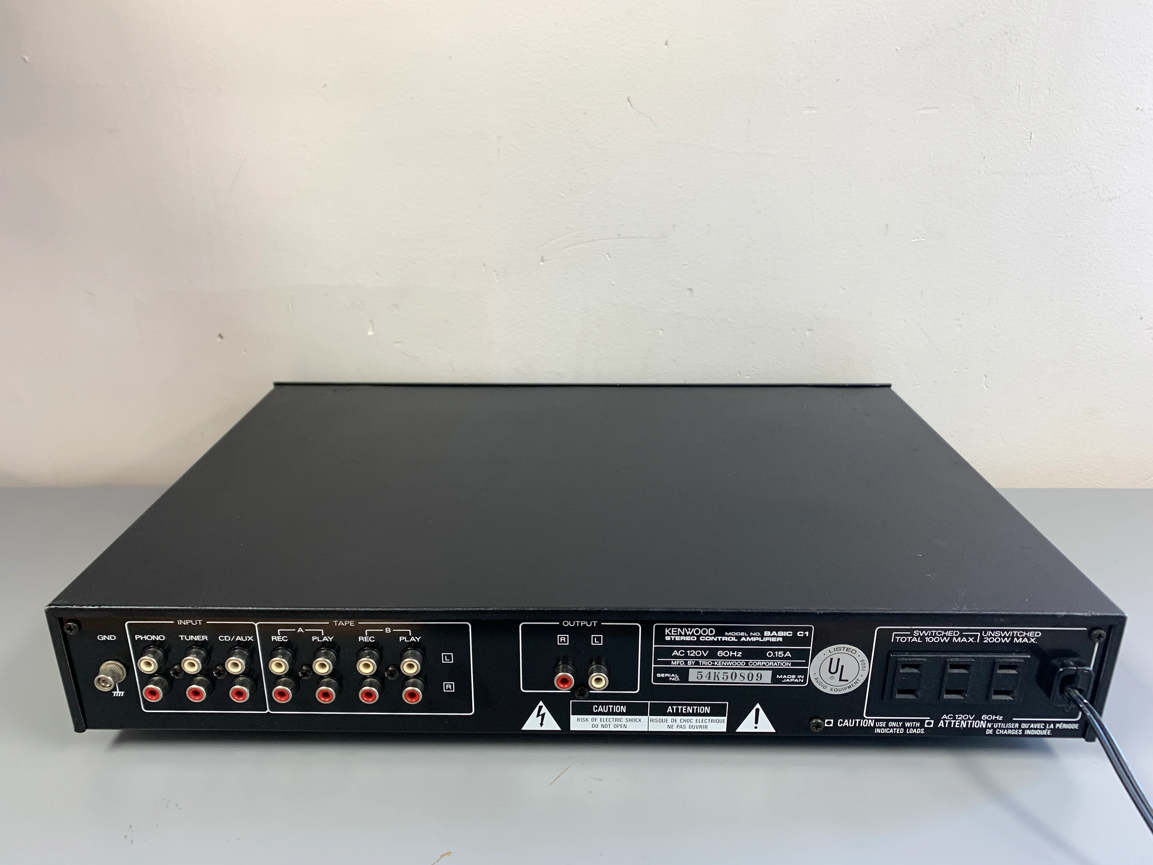 Kenwood Model Basic C1 Stereo Control Amplifier - Image 8
