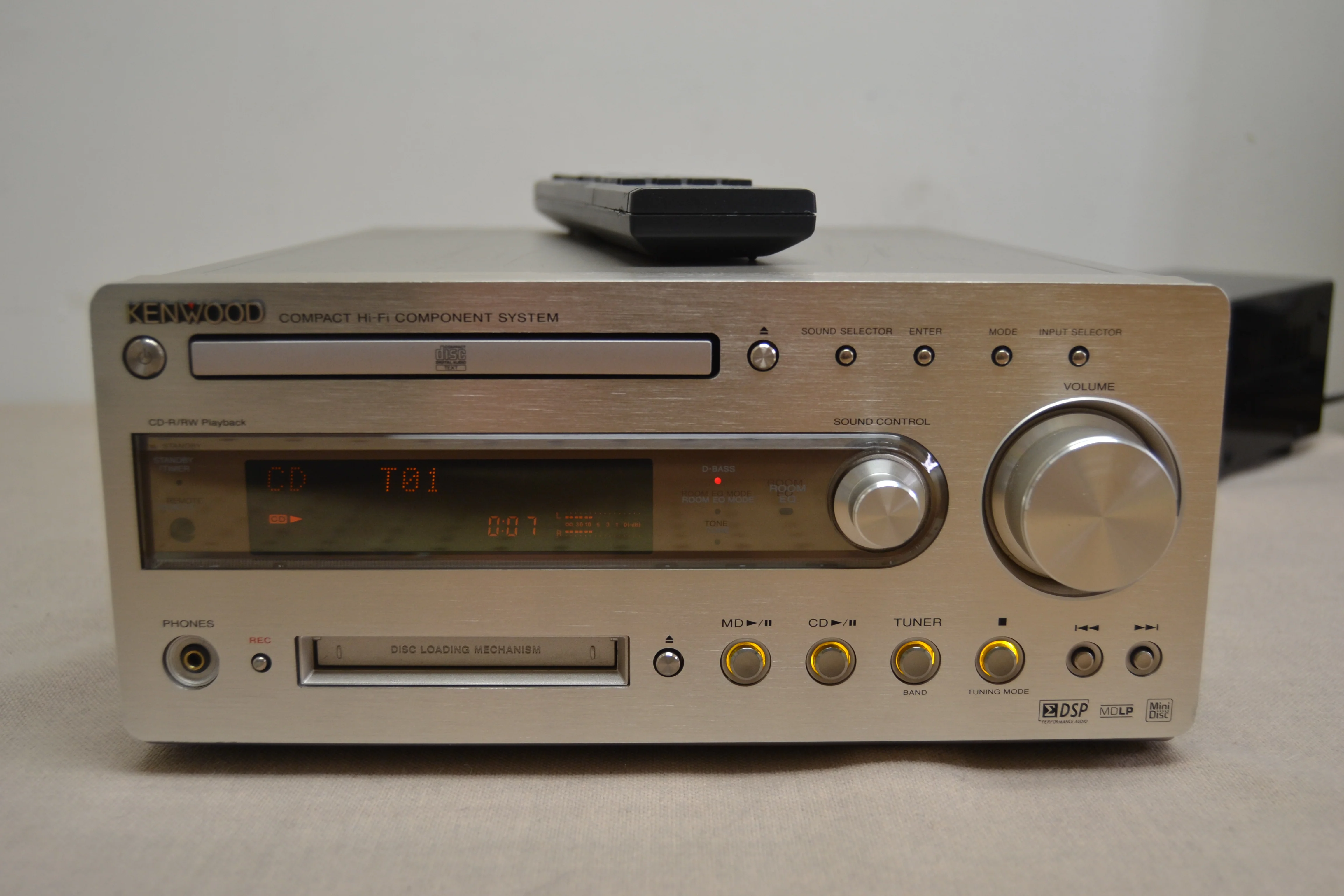 Kenwood R-K700 CD MD Minidisc Deck Player Recorder Compact Hi-Fi Stereo System * Remote *