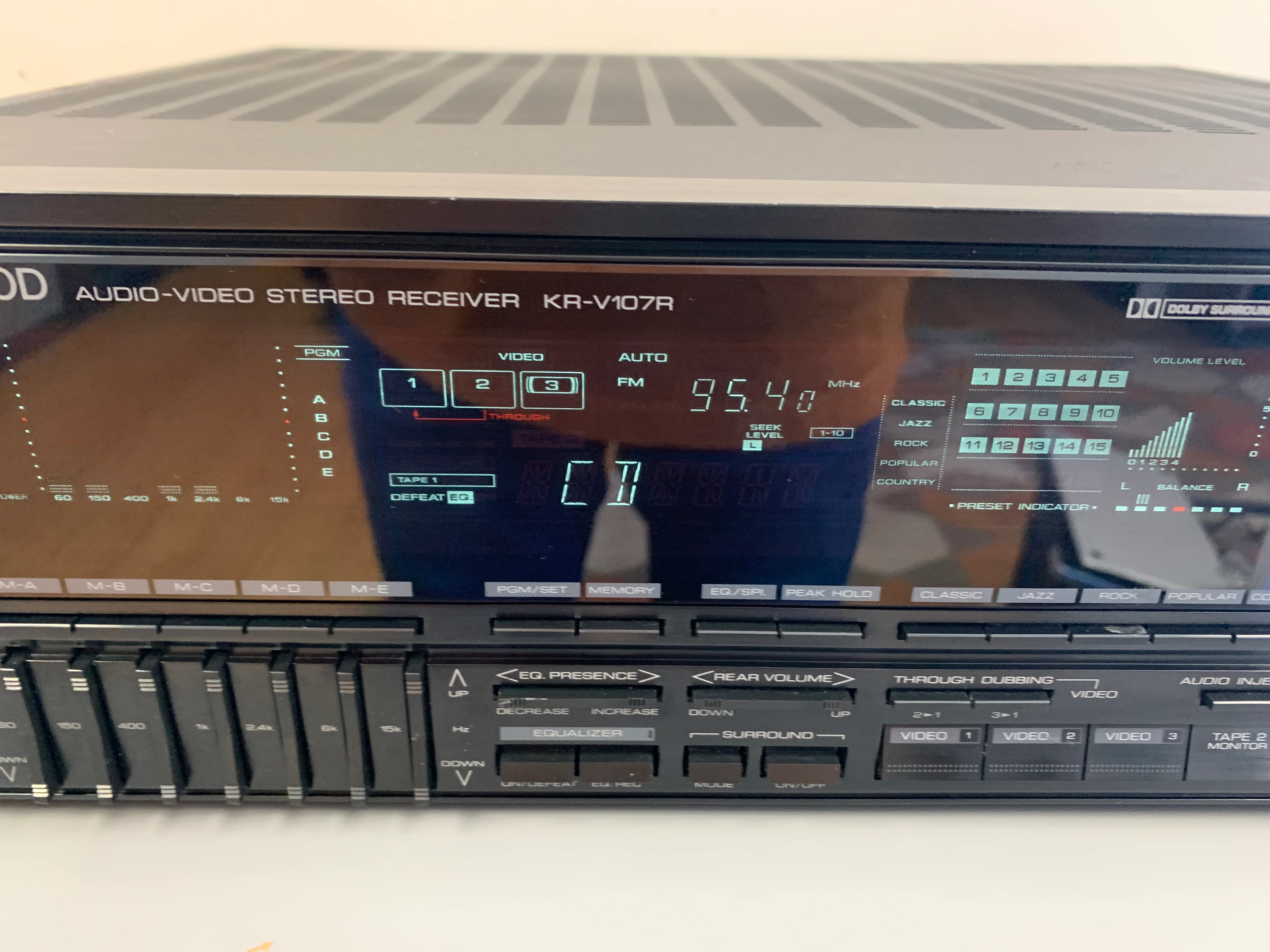 Kenwood KR-V107R Stereo Receiver * 1988 * 100W - Image 3