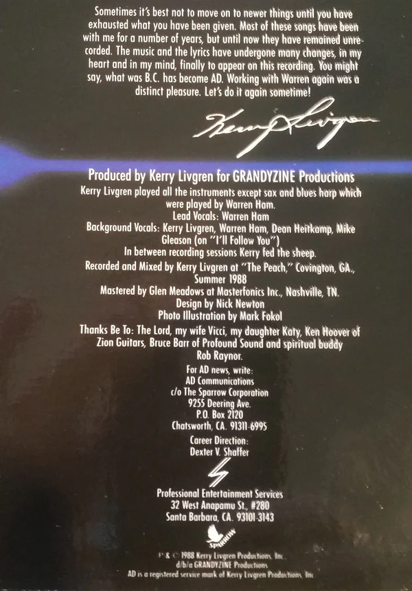 Kerry Livgren / AD  - Prime Mover (LP, Album) (Very Good Plus (VG+)) - Image 3