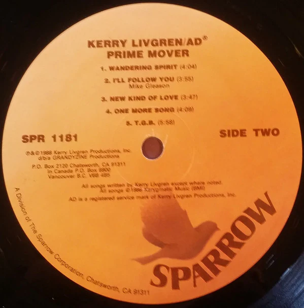 Kerry Livgren / AD  - Prime Mover (LP, Album) (Very Good Plus (VG+)) - Image 5