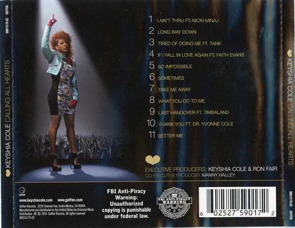 Keyshia Cole - Calling All Hearts (CD, Album) (Near Mint (NM or M-)) - Image 2