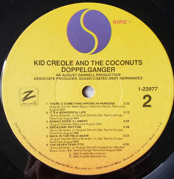 Kid Creole And The Coconuts - Doppelganger (LP, Album, Win) (Very Good Plus (VG+)) - Image 4