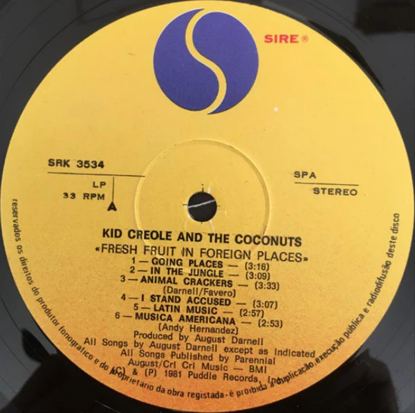 Kid Creole And The Coconuts - Fresh Fruit In Foreign Places (LP, Album) (Very Good Plus (VG+)) - Image 5