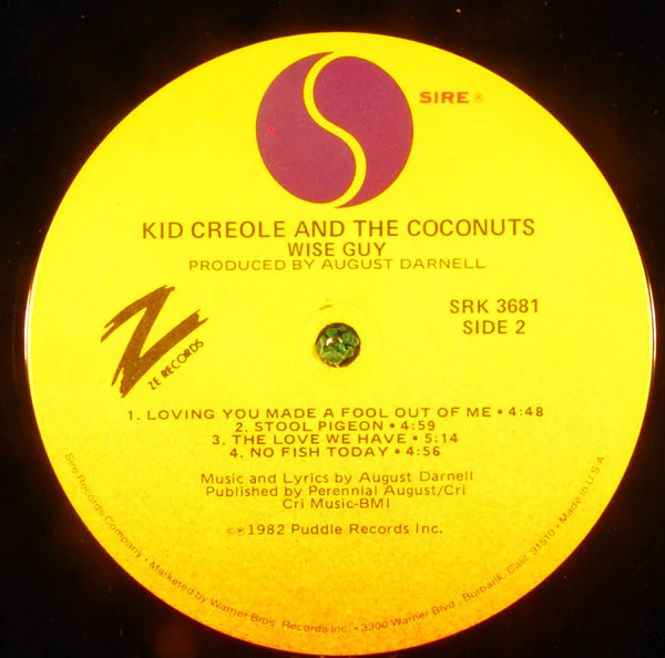 Kid Creole And The Coconuts - Wise Guy (LP, Album, Win) (Very Good Plus (VG+)) - Image 4