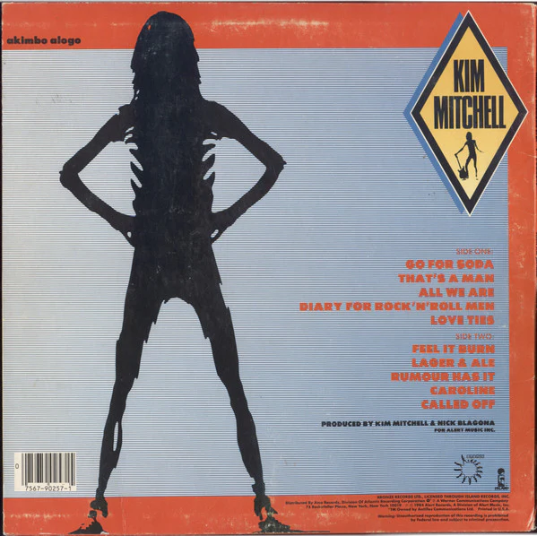 Kim Mitchell - Akimbo Alogo (LP, Album, Spe) (Very Good Plus (VG+)) - Image 2