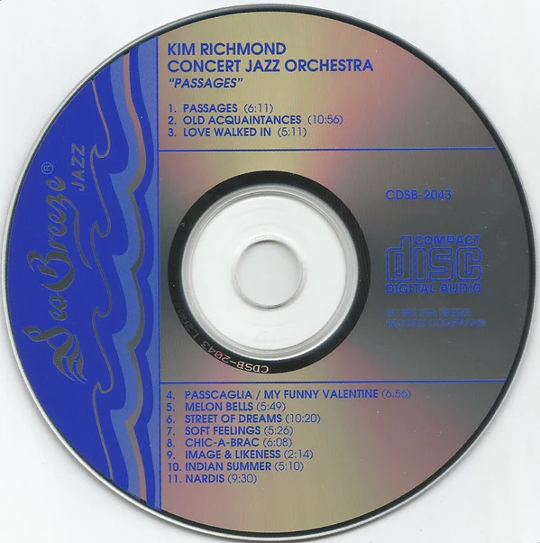 Kim Richmond Concert Jazz Orchestra - Passages (CD) (Very Good Plus (VG+)) - Image 3