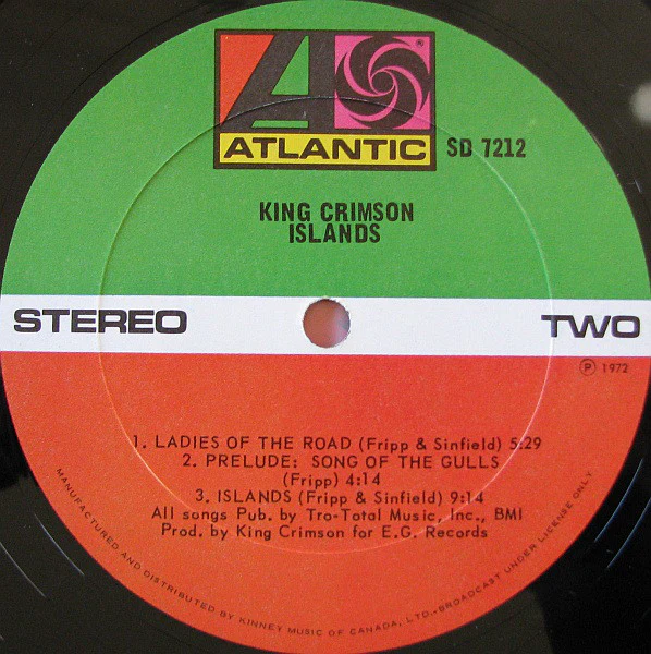 King Crimson - Islands (LP, Album) (Good (G)) - Image 5