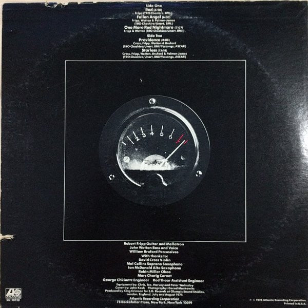 King Crimson - Red (LP, Album, PR ) (Very Good Plus (VG+)) - Image 2