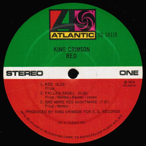 King Crimson - Red (LP, Album, PR ) (Very Good Plus (VG+)) - Image 3