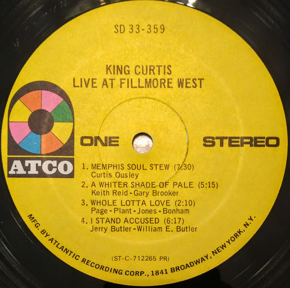 King Curtis - Live At Fillmore West (LP, Album, PR ) (Very Good Plus (VG+)) - Image 4