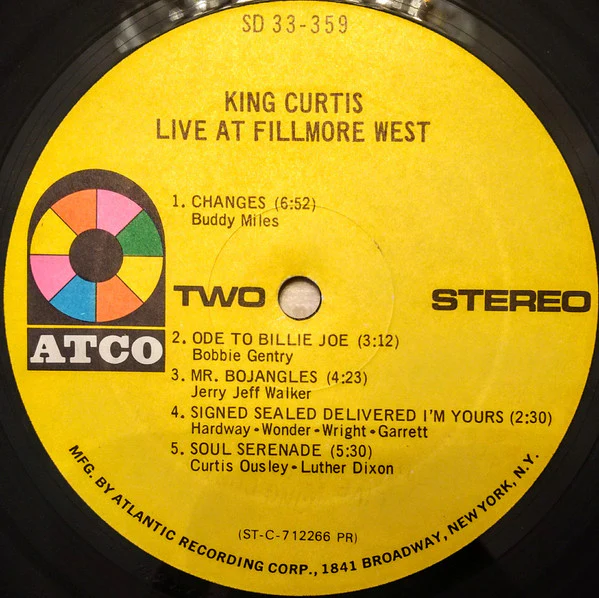 King Curtis - Live At Fillmore West (LP, Album, PR ) (Very Good Plus (VG+)) - Image 5