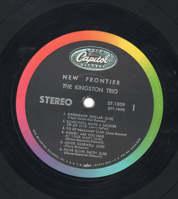 Kingston Trio - New Frontier (LP, Album, Scr) (Very Good Plus (VG+)) - Image 4