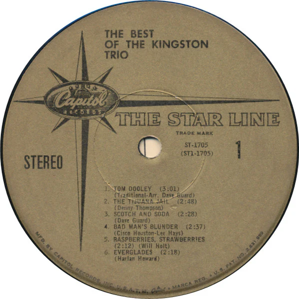 Kingston Trio - The Best Of The Kingston Trio (LP, Comp, Gol) (Very Good Plus (VG+)) - Image 3