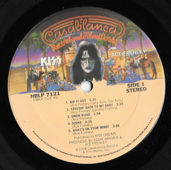 Kiss, Ace Frehley - Ace Frehley (LP, Album, Gol) (Very Good Plus (VG+)) - Image 3