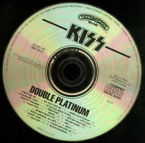 Kiss - Double Platinum (CD, Comp, Club, RE) (Near Mint (NM or M-)) - Image 3