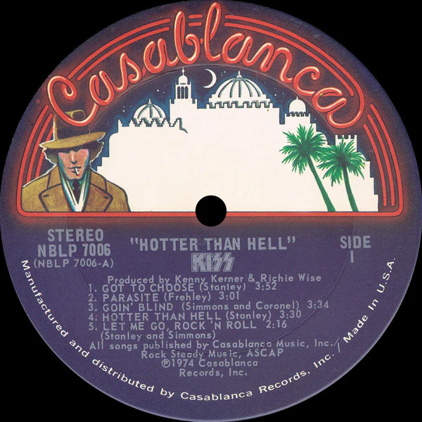 Kiss - Hotter Than Hell (LP, Album, 2nd) (Very Good Plus (VG+)) - Image 3