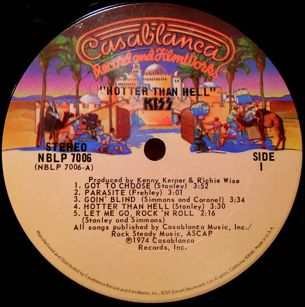 Kiss - Hotter Than Hell (LP, Album, RE) (Very Good Plus (VG+)) - Image 3