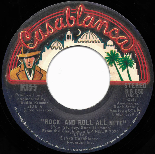 Kiss - Rock And Roll All Nite (7", Single, RE) (Very Good (VG))