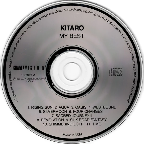 Kitaro - My Best (CD, Comp) (Very Good Plus (VG+)) - Image 3