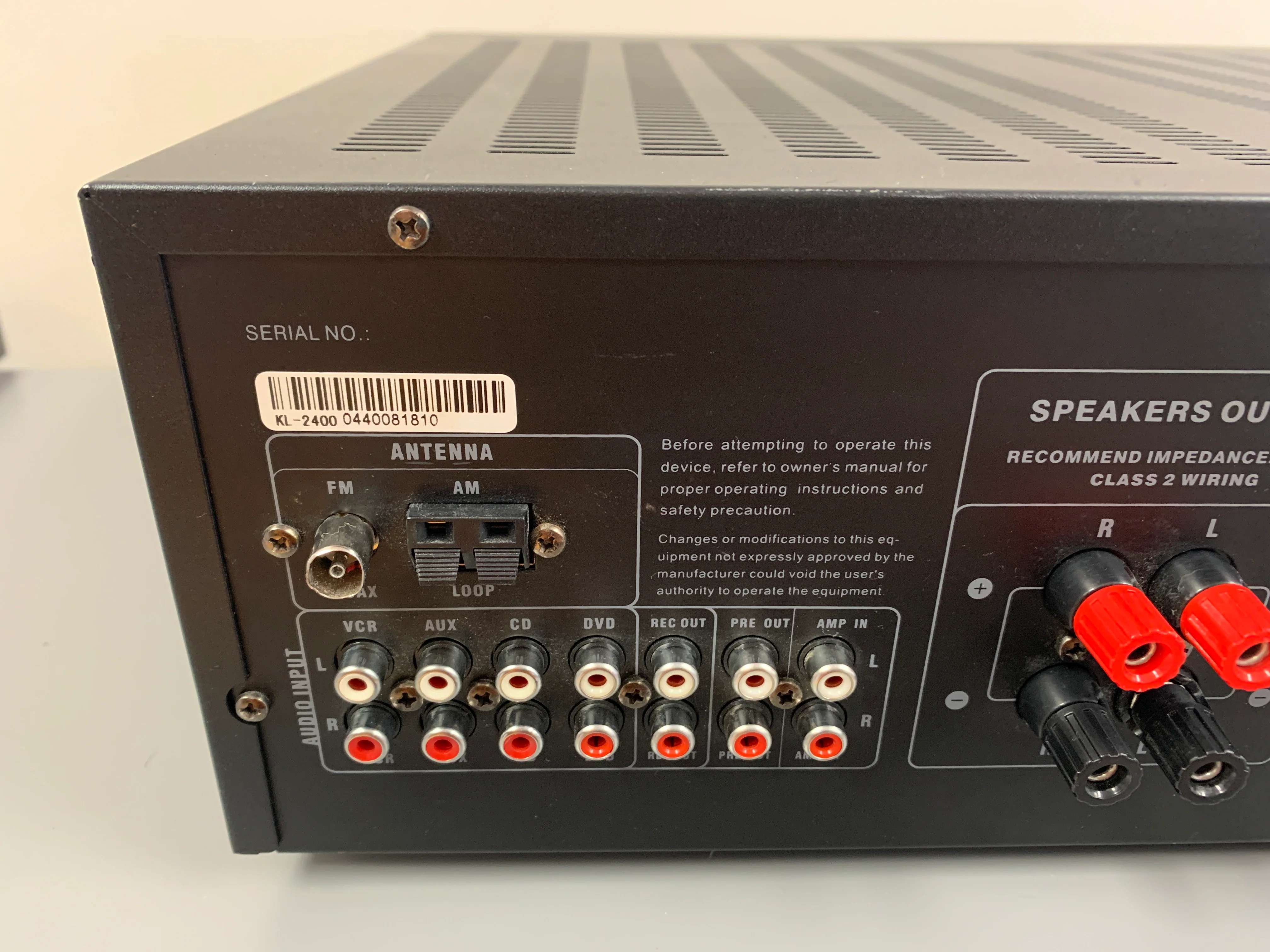 KLH KL-2400 Stereo Receiver - Image 10