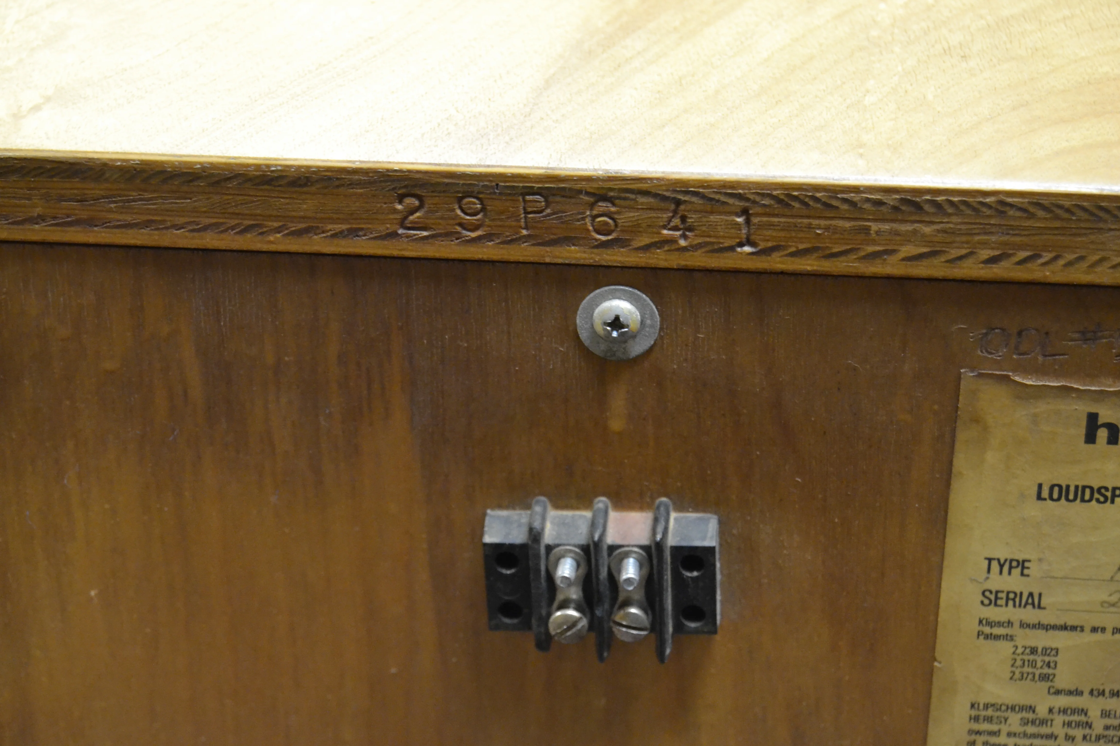 Klipsch Heresy HD Decorator in BR Birch Raw * 1976 - Image 4