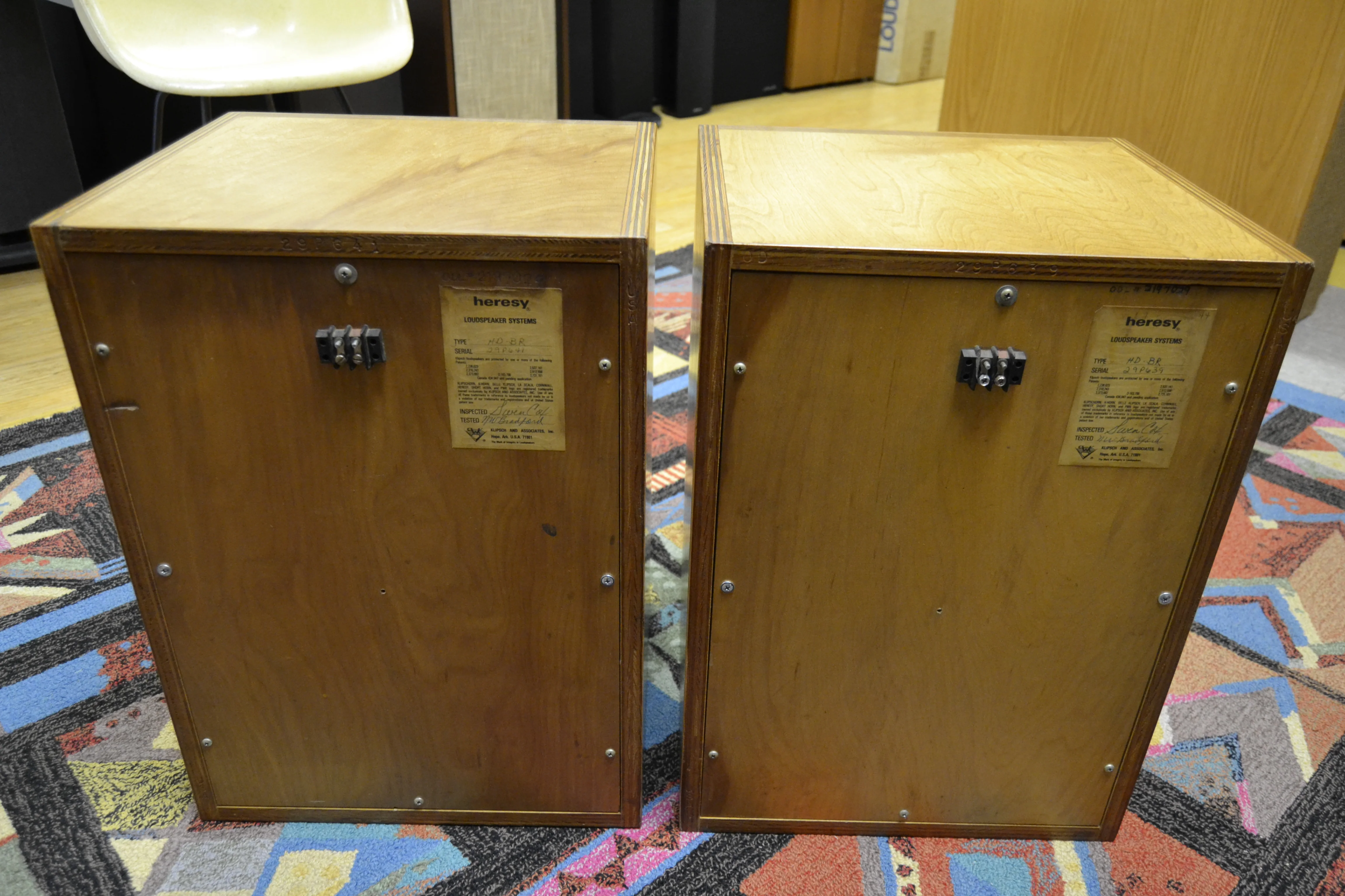 Klipsch Heresy HD Decorator in BR Birch Raw * 1976 - Image 8