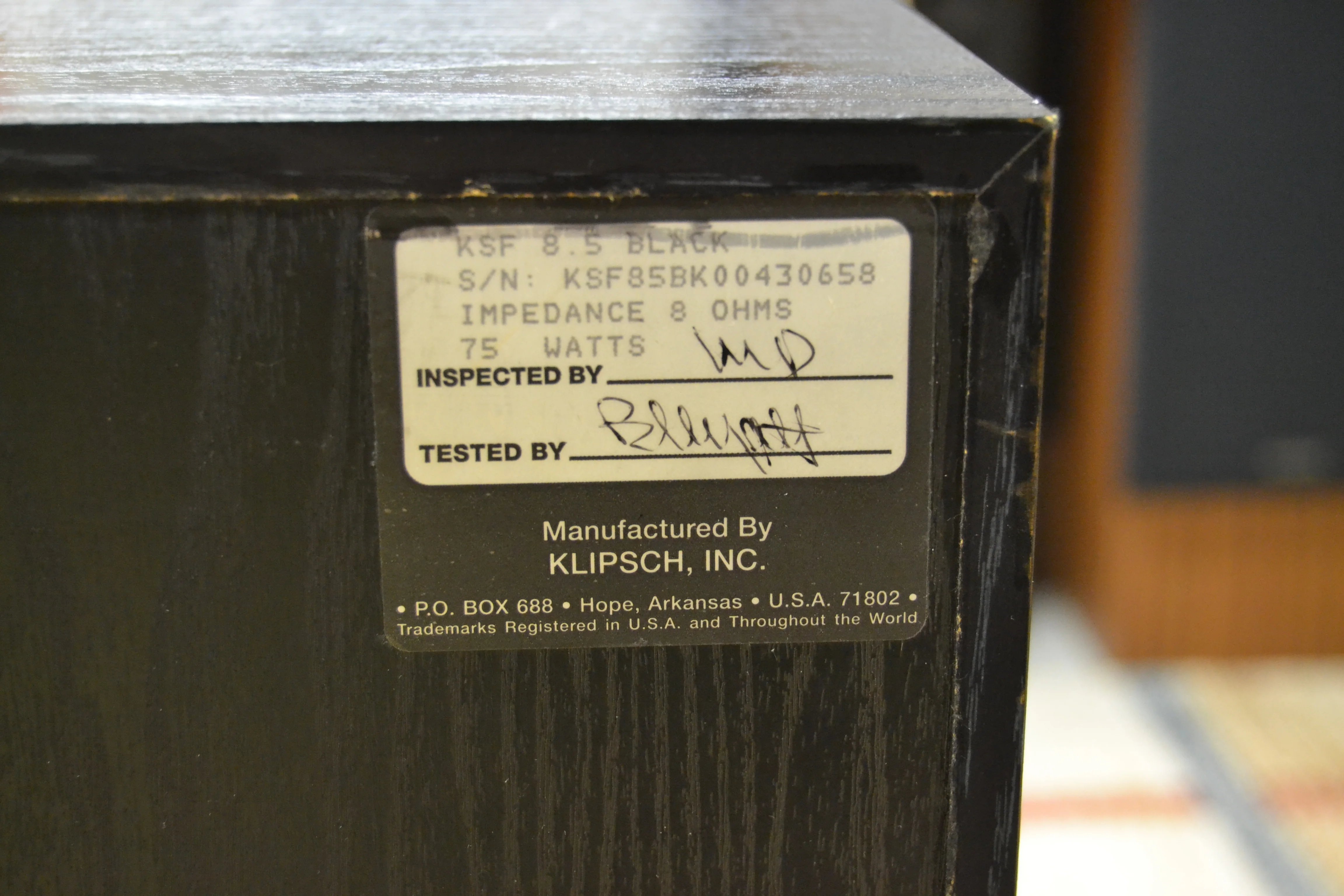Klipsch KSF 8.5 Floor Standing Speakers - Image 6