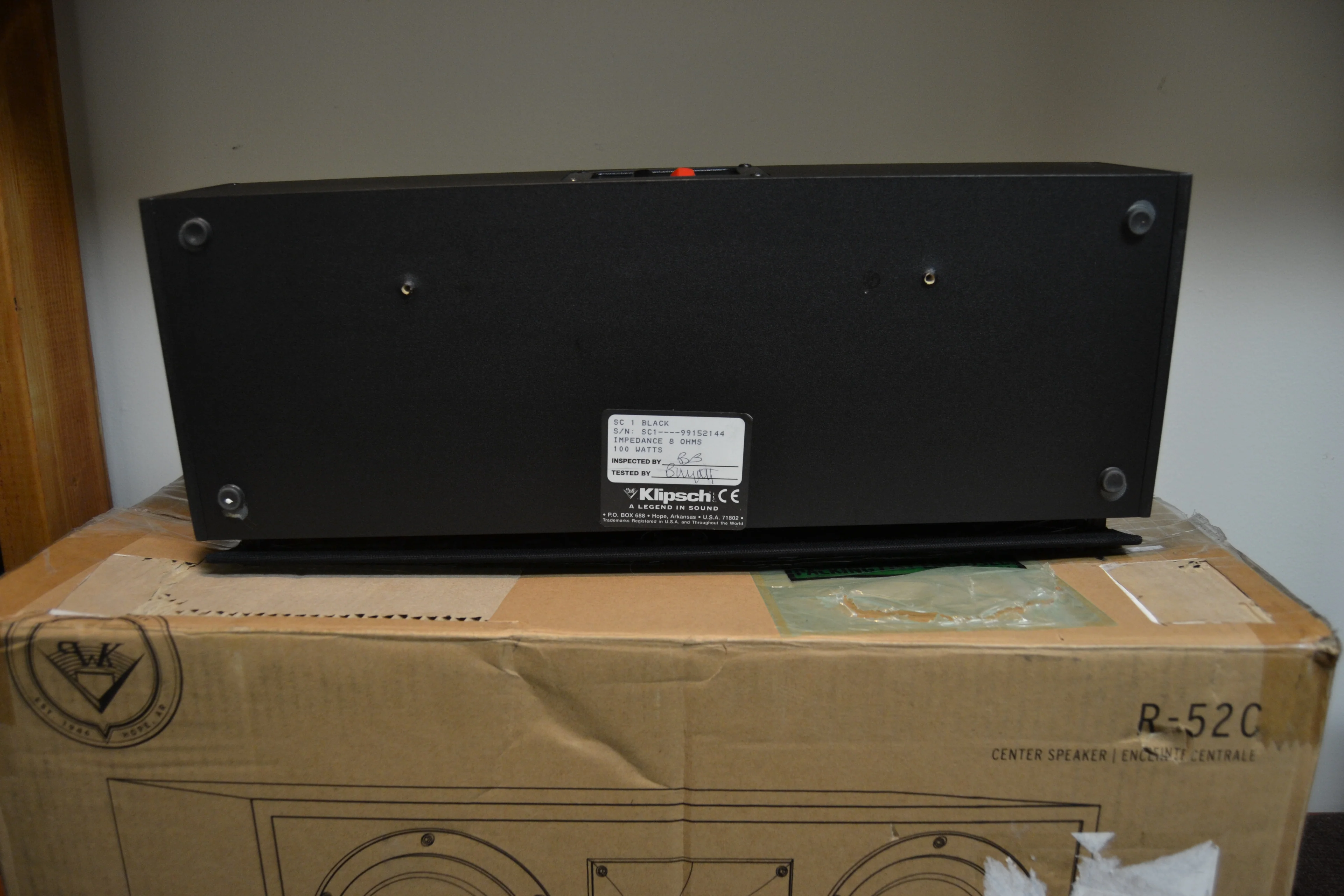 Klipsch SC1 Center Channel Speaker * Klipsch Box ( for different model ) - Image 7