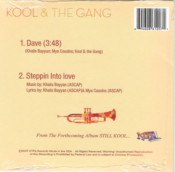 Kool & The Gang - Dave (CD, Single) (Mint (M)) - Image 2