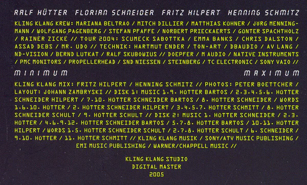 Kraftwerk - Minimum-Maximum (2xCD, Album, Eng) (Near Mint (NM or M-)) - Image 4
