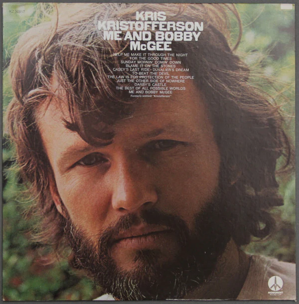 Kris Kristofferson - Me And Bobby McGee (LP, Album, RE, Pit) (Near Mint (NM or M-))