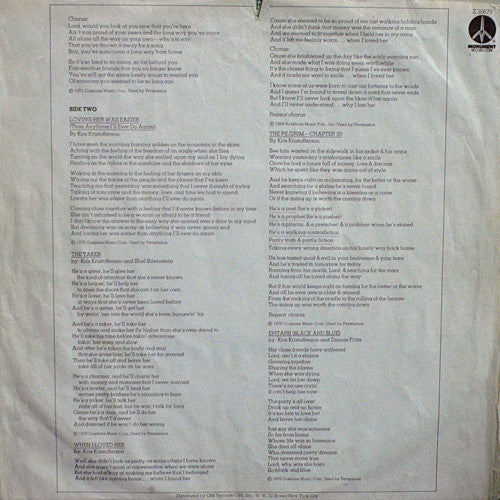 Kris Kristofferson - The Silver Tongued Devil And I (LP, Album, Ter) (Very Good (VG)) - Image 5