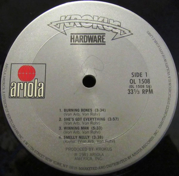 Krokus - Hardware (LP, Album, Ter) (Near Mint (NM or M-)) - Image 5
