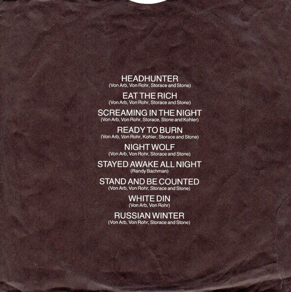Krokus - Headhunter (LP, Album, Ind) (Very Good (VG)) - Image 5