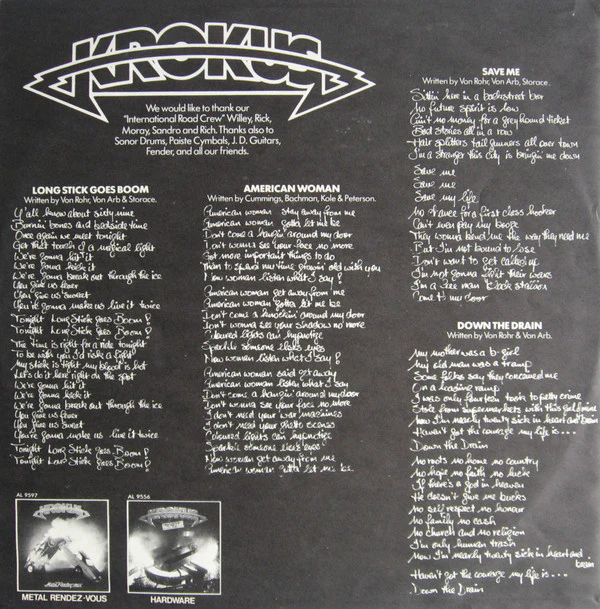 Krokus - One Vice At A Time (LP, Album, Mon) (Very Good Plus (VG+)) - Image 3