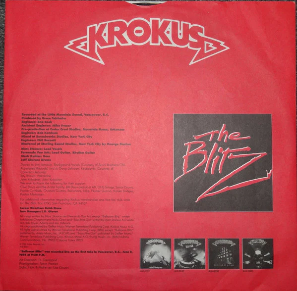Krokus - The Blitz (LP, Album) (Very Good (VG)) - Image 5