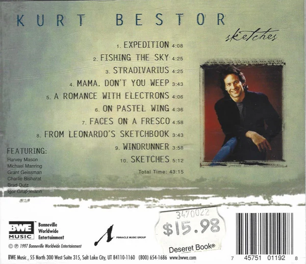 Kurt Bestor - Sketches (CD, Album) (Near Mint (NM or M-)) - Image 2