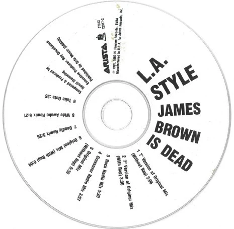 L.A. Style - James Brown Is Dead (CD, Single) (Very Good (VG)) - Image 3