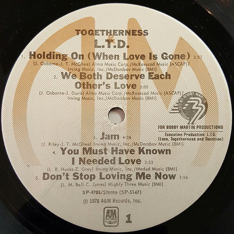 L.T.D. - Togetherness (LP, Album, San) (Very Good Plus (VG+)) - Image 3