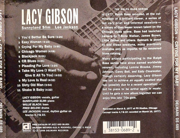 Lacy Gibson - Crying For My Baby (CD, Album) (Very Good Plus (VG+)) - Image 5