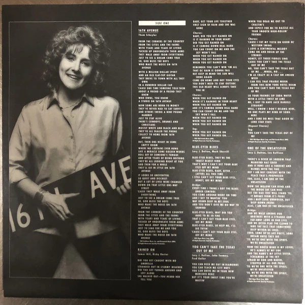 Lacy J. Dalton - 16th Avenue (LP, Album) (Very Good Plus (VG+)) - Image 5