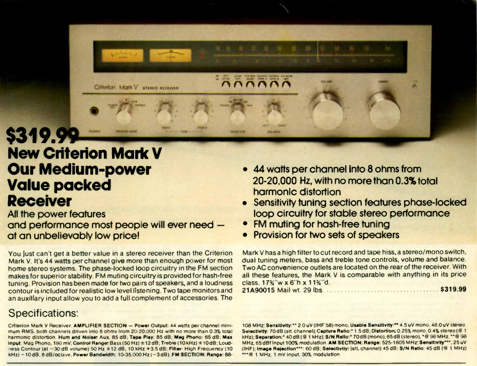 Lafayette Criterion Mark V Stereo Receiver - Image 2
