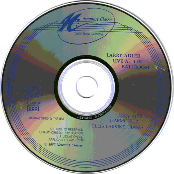 Larry Adler - Live at the Ballroom (CD, Album) (Very Good Plus (VG+)) - Image 3