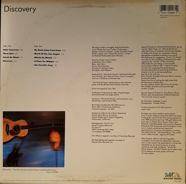 Larry Carlton - Discovery (LP, Album) (Near Mint (NM or M-)) - Image 2